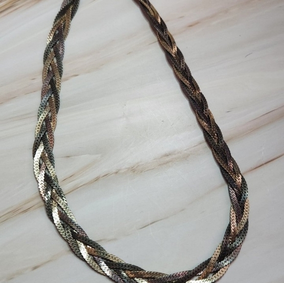 Vintage Multi Tone Serpent Chain Necklace - Picture 5 of 8